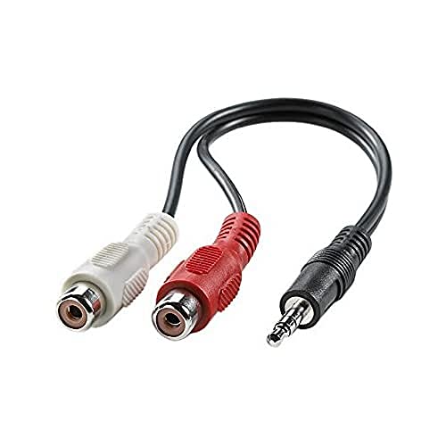 Roline Cable 3,5Mm/Rca, 0.2M Cavo Audio 0,2 M 3.5Mm Nero