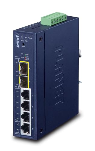 Planet Industrial L2/L4 4-Port 10/100/1000T + 2-Port, W126485970 (10/100/1000T + 2-Port 100/1000X Sfp Managed Switch Industrial L2/L4 4-Port, Managed,