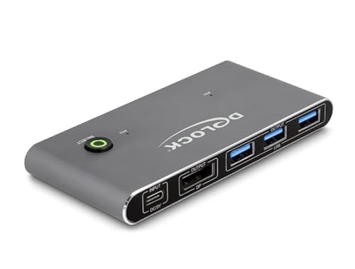 Delock 18646 Switch Per Keyboard-Video-Mouse (Kvm) Antracite