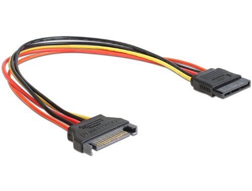 Delock - Cavo Di Prolunga Power Sata A 15 Pin Maschio > Sata 15 Pin Femmina 30 Cm
