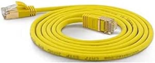 Wantecwire 7175 Extra Sottile Cavo Patch Con Top Qualità Giallo