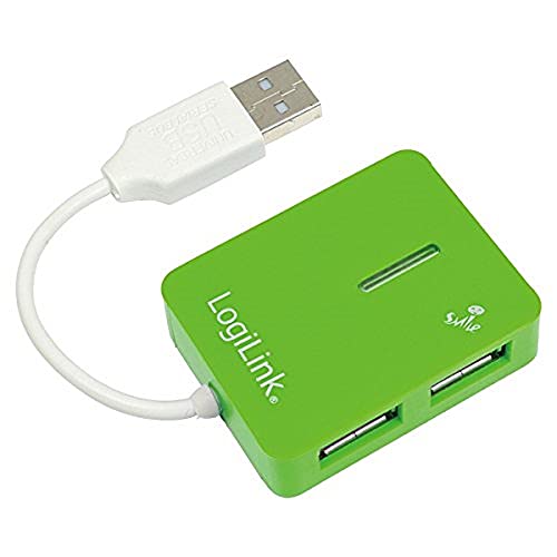 Logilink Usb 2.0 4-Port Hub 480Mbit/S Verde Perno E Concentratore