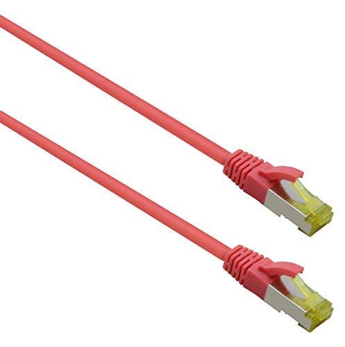 Helos - Cavo Patch Ultra Flessibile S/Ftp Cat 6A Tpe, 30 M, Colore: Rosso