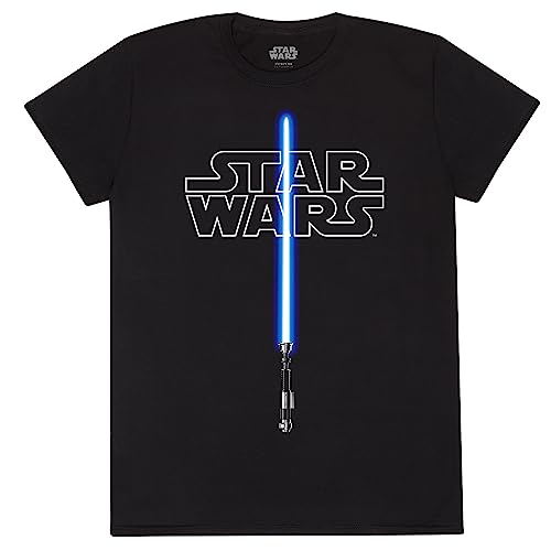 Heroes Inc Star Wars - Maglietta Glow In The Dark Lightsaber, Xl