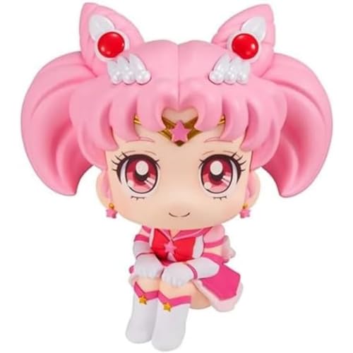 Megahouse Sailor Moon Cosmos The Movie - Statuetta In Pvc Look Up Eternal Sailor Chibi Moon 11 Cm