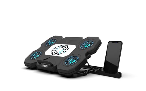 Inca Inc-614Gms - Raffreddatore Per Pc Portatile Con Supporto Per Telefono
