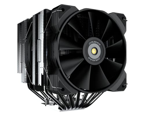 Cougar Gaming | Raffreddatore D'Aria Gaming | Raffreddatore Forza 135 Doppia Torre Cpu Ventilatore Mhp120 - Include 2 Ventole Mhp140-A E Mhp120-7 Tubi
