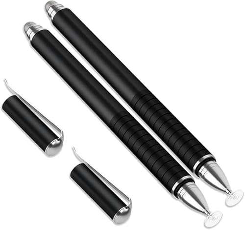 Confezione Di 2 Penne Capacitive Ad Alta Precisione 2 In 1, Colore: Nero