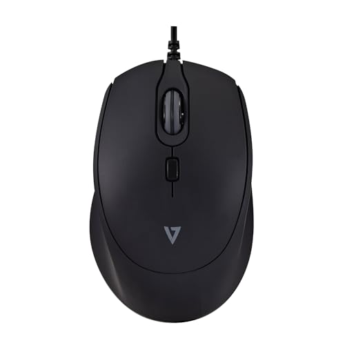 V7 Mouse Silenzioso Pro Con Cavo Usb