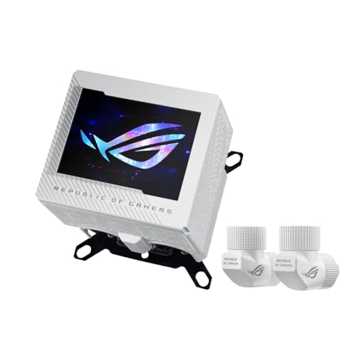 Asus Rog Ryujin Iii Wb - Blocco Acqua Per Cpu Lcd (Asetek Con 178 Lamelle Di Microraffreddamento E Piastra Di Raffreddamento In Lega Di Rame, Schermo