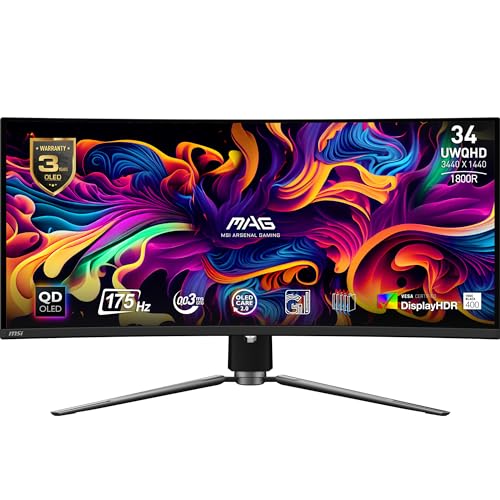 Msi Mag 341Cqpde Qd-Oled 86,4 Cm (34")