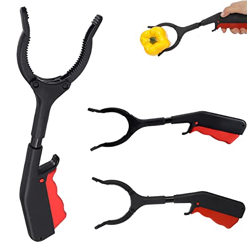 3 Pezzi Pinza Telescopica Corte, 30Cm Pinza Raccogli Rifiuti, Pinza Bastone, Pinza Raccogli Oggetti, Raccogli Immondizia Pinza Corte, Adatto Ad Anzian