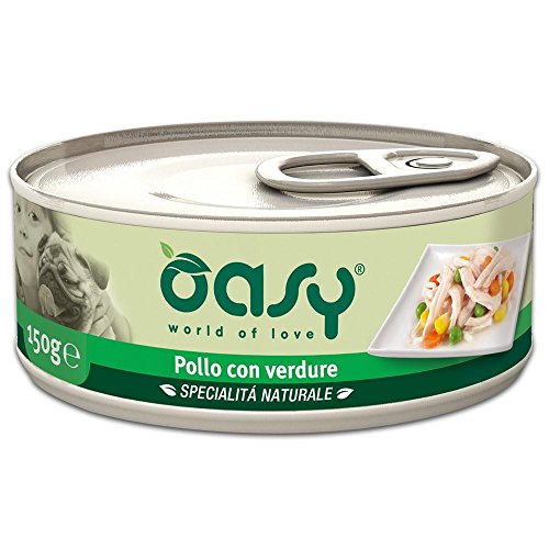 Oasy Alimento Umido Per Cane Con Pollo E Verdure 150Gr Alimento Umido Per Cani