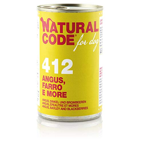 Natural Code Per Cane Da 400 G, Angus, Farro E More