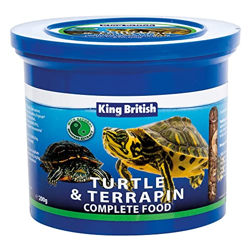 King British Cibo Per Tartarughe E Tartarughe, 200 G (Confezione Da 1)