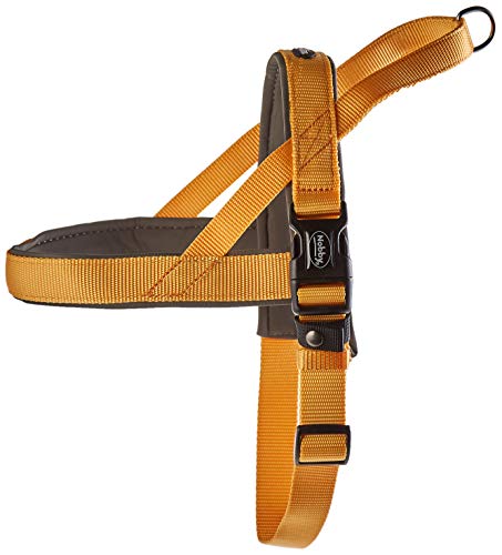 Nobby Classic Preno, Pettorina Norvegese Per Cani 60-76 Cm + 46 Cm/25-35 Mm. Colore: Arancione/Grigio