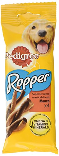 Pedigree Ropper Saporite Trecce Masticabili Con Manzo, 4 X 17.5G