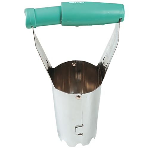 Greenmill Gr6941 - Fioriera Per Bulbi Con Testa Di Lavoro Regolabile, In Acciaio Cromato, Con Manico In Plastica, Attrezzi Da Giardino