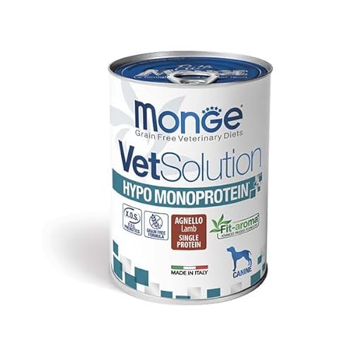 Monge Vetsolution Hypo Monoprotein Grain Free 4X400G (Agnello)