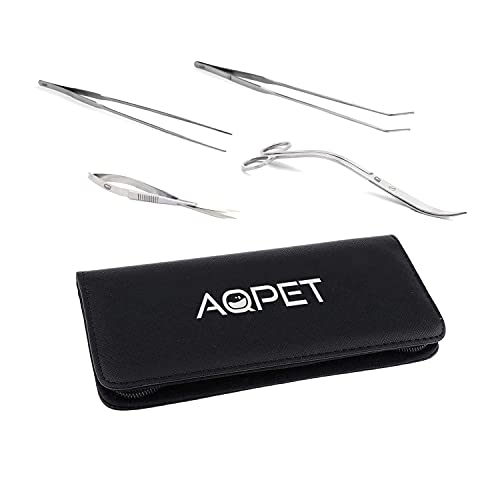 Aqpet Zen Tools Aquascaping Kit 5 Pezzi Forbici Pinza Per Potatura Piante Acquario