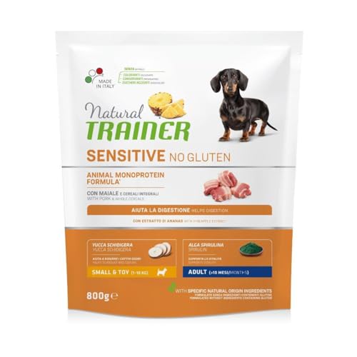 Natural Trainer Sensitive No Grain Small & Toy Adult Con Maiale E Patate