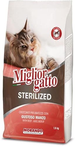 Migliorgatto Sterilized Croquettes Beef