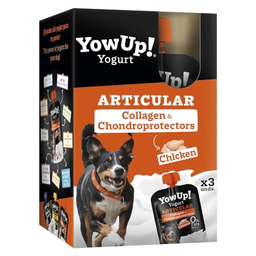 Yowup! Yogurt Articolare Per Cani Con Collagene, Glucosamina E Condroitina 115Gr- Senza Lattosio, Senza Zuccheri E Senza Grassi | Snack Naturali Per C