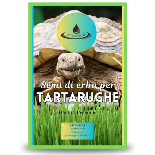 Semi Di Erba Per Tartarughe Di Terra, Mix Di Tarassaco, Cicoria, Scarola E Lattuga Per Nutrizione Ottimale, Made In Italy - Orto Facile