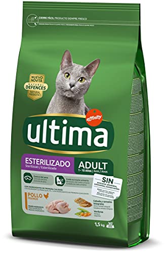 Ultima Cibo Per Gatti Sterilizzato Con Pollo E Orzo, 1.5Kg