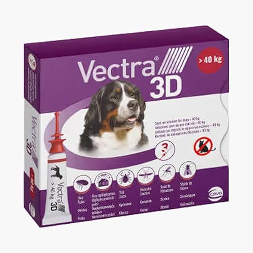Vectra Vectra 3D Spot-On Soluzione 3 Pipette 8 Ml Cani 40 Kg Rosso