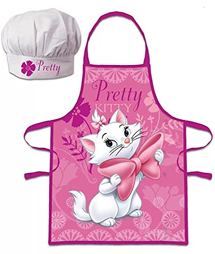 Grembiule Da Cucina Per Bambini + Cappello | "Marie" Degli Aristogatti