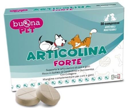 Buona Pet Articolina Forte (30 Compresse) Supporta Le Articolazioni Di Cani E Gatti