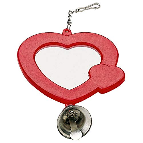 Ferplast - Accessori Per Gabbie Per Uccelli, Giocattolo Pa 4212, Specchio Colorato, 8 X H 15,5 Cm