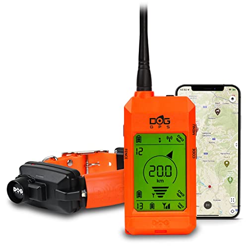 Dogtrace Gps X30B - Dispositivo Di Localizzazione Per Cani Da Caccia, Fino A 13 Cani, Con Custodia, Colore: Arancione