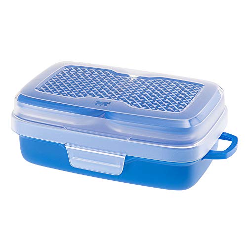 Ferplast Pet Ristò Set Ciotole Viaggio Cani Chiusura Ermetica Porta Cibo Acqua