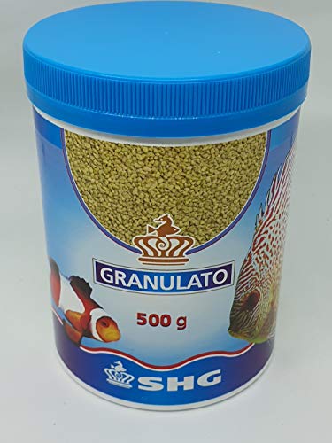Shg Granulato 500 Gr Mangime In Granuli Per Pesci D'Acqua Dolce E Marina Acquario