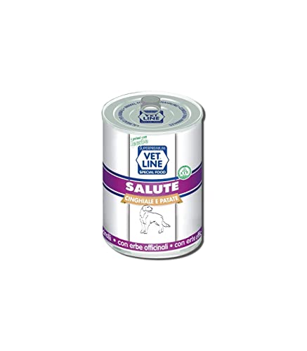 Vet Line Cibo Umido Per Cani Salute Al Cinghiale 400 Gr Confezione 6 Pz