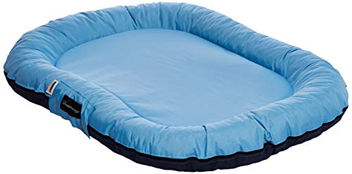 Fabotex Cuccia Lettino Materasso Per Cani E Gatti Interno Ed Esterno Sfoderabile Boston Blu/Azzurro 120X90X16 Idrorepellente Antigraffio Resistente