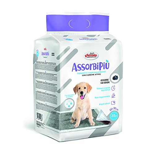 Record Assorbipiù Traverse Cani Ai Carboni Attivi Usa E Getta Per Cani. Extra Assorbenza. Tappetini Igienici Per Cani 60X90Cm. Confezione 30 Pz. Monou