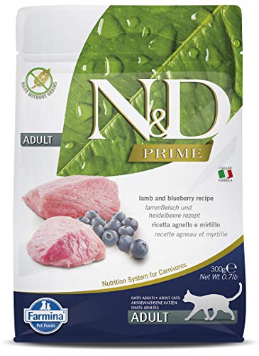 N&D Prime Cat Lamb & Blueberry Adult 300G