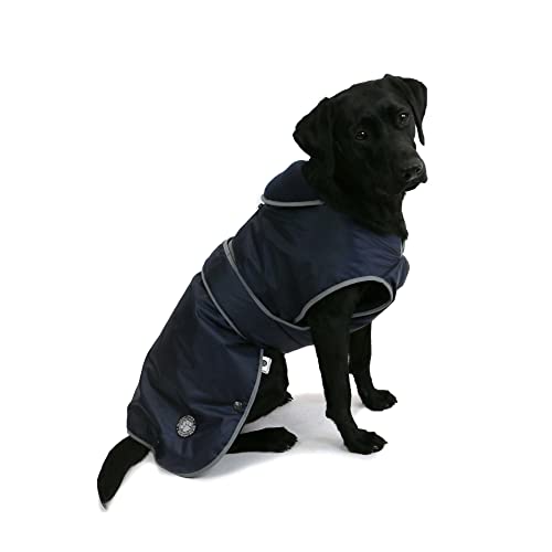 Ancol Muddy Paws Stormguard E Fodera In Pile Blue Coat Piccolo