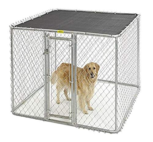 Midwest Homes For Pets Kennel Portatile Con Maglie A Rete E Protezione Dai Raggi Solari, Modello K9664, Argento