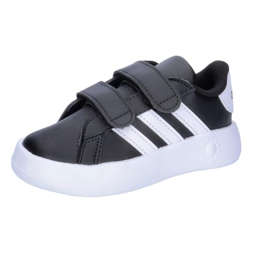 Adidas Grand Court 2.0 Shoes Kids, Scarpe Da Ginnastica, Black/White, 27 Eu