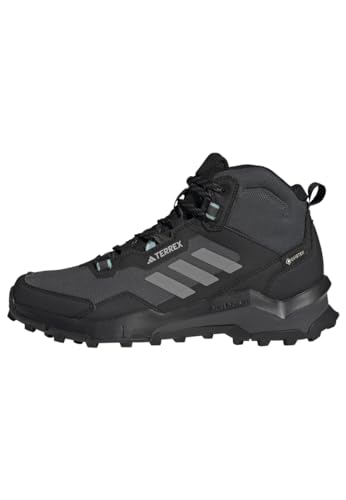 Adidas Terrex Ax4 Mid Gtx W, Sneaker Donna, Core Black/Grey Three/Mint Ton, 38 Eu