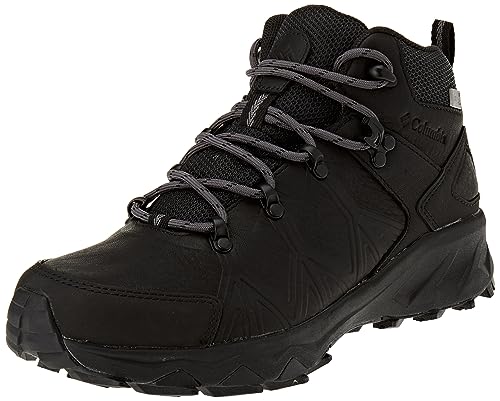 Columbia Peakfreak Ii Mid Outdry Waterproof Leather Scarponi Da Trekking Alta Impermeabili Donna, Nero (Black X Graphite), 38.5 Eu