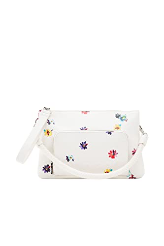 Desigual, Bols_Fresia Dortmund 1000 White Donna, Bianco, Taglia Unica