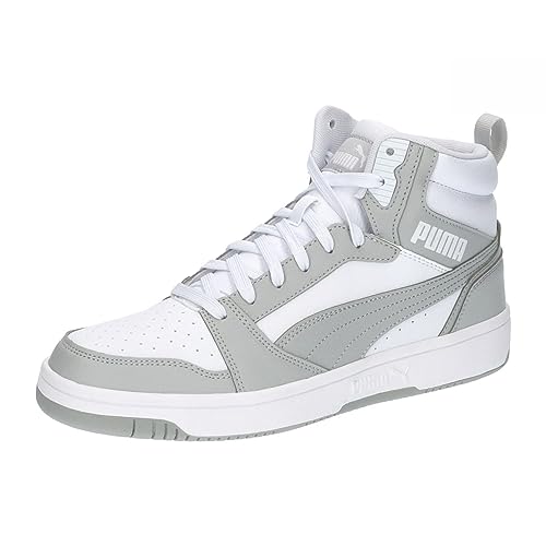 Puma Unisex Rebound V6 Scarpe Da Ginnastica, Puma White Ash Gray, 45 Eu