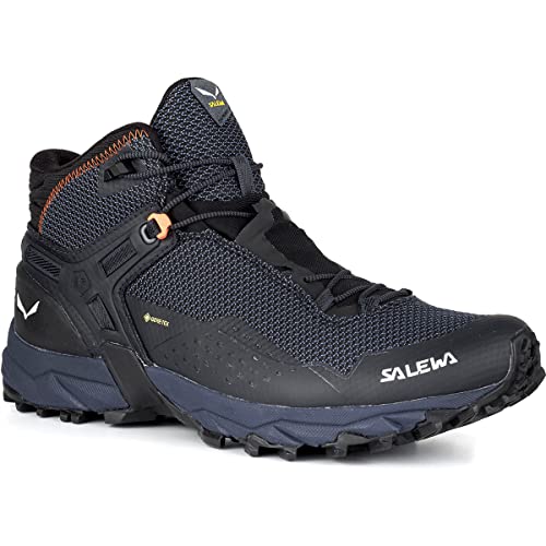 Salewa Ms Ultra Flex 2 Mid Gore-Tex, Scarpe Da Trail Running Uomo, Black Out/Red Orange, 41 Eu