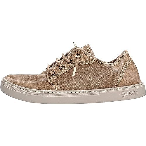 Natural World Eco - 6602E - Natural World Men'S Trainers - Organic Cotton Canvas Shoes - 100% Ecofriendly - Dark Blue Color