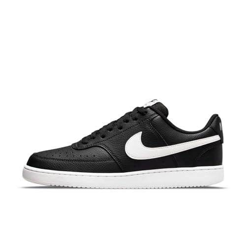 Nike Court Vision Low Next Nature, Sneaker Uomo, Black White Black, 44 Eu